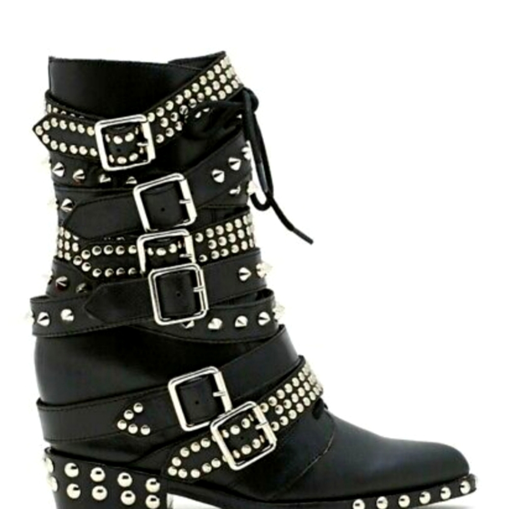 Jeffrey Campbell Draco stud boots 9.5